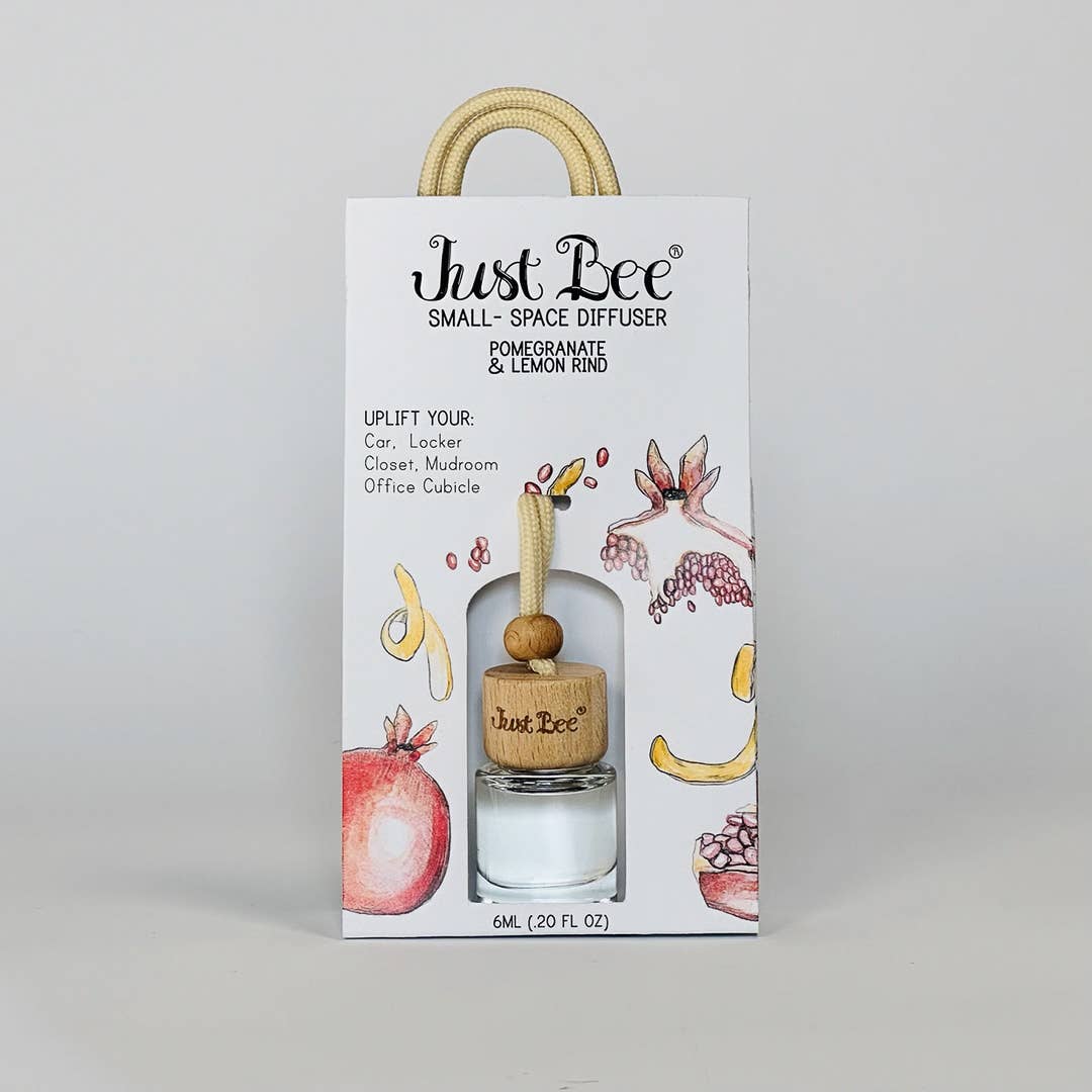 Pomegranate & Lemon Rind - Just Bee Candles: 13 oz (up to 70 hrs of clean burning)