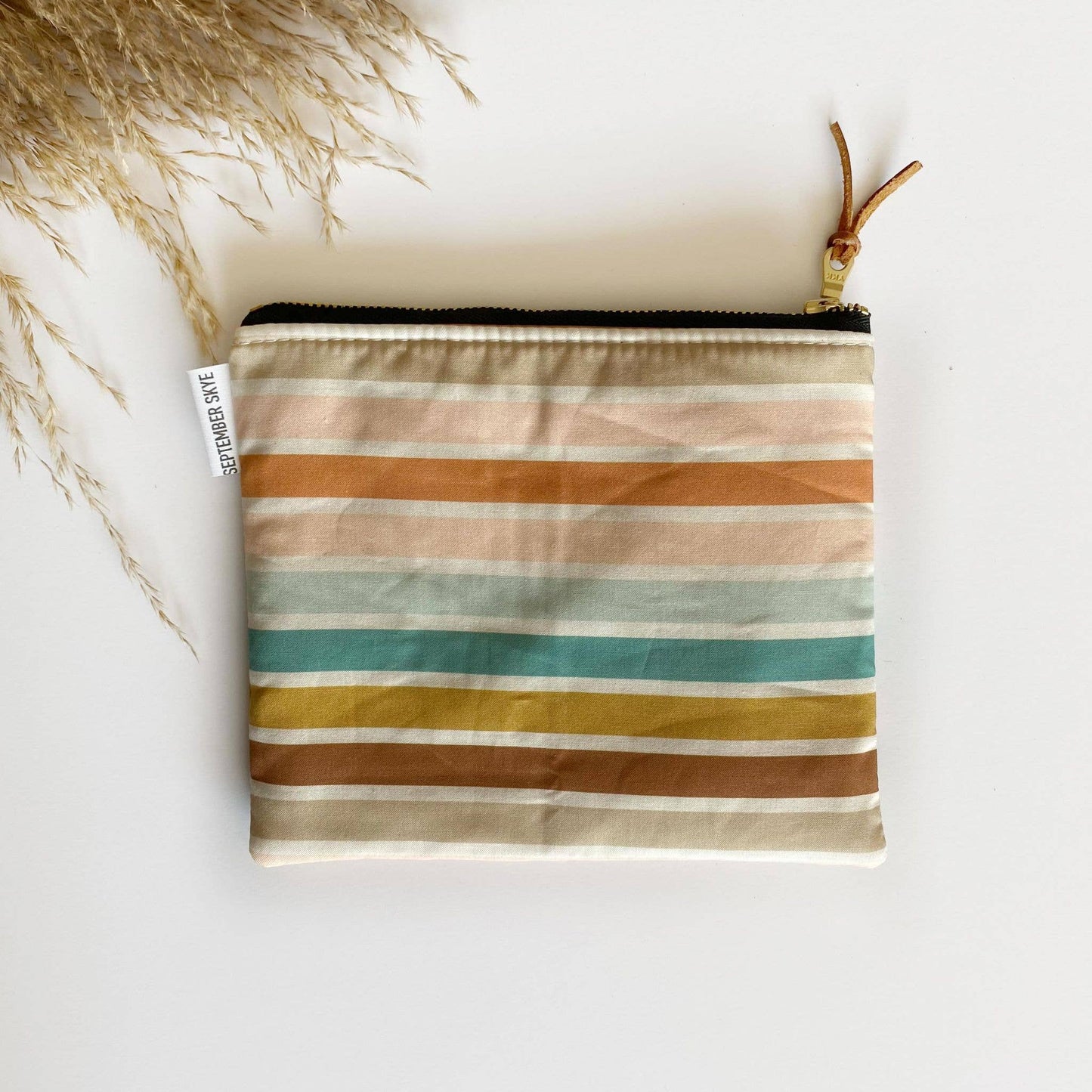 Boho Striped Medium Pouch