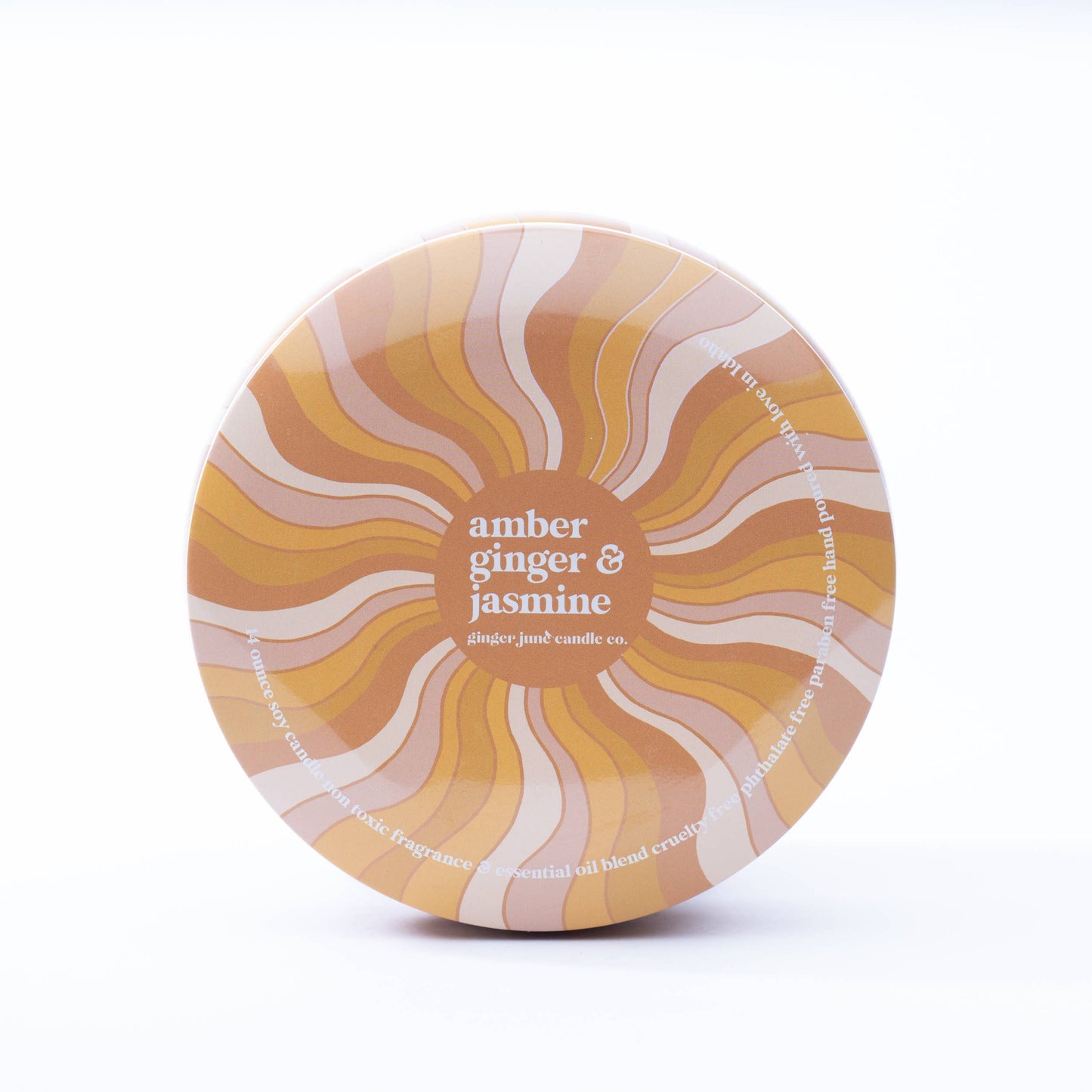 Amber Ginger and Jasmine Candle-14 oz