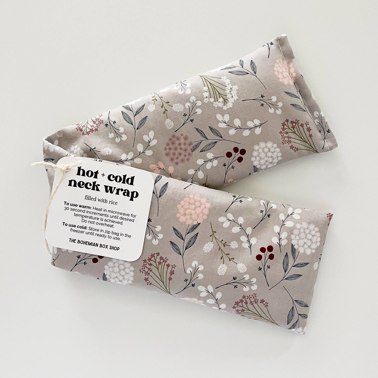 Neck Wrap - Gray Floral