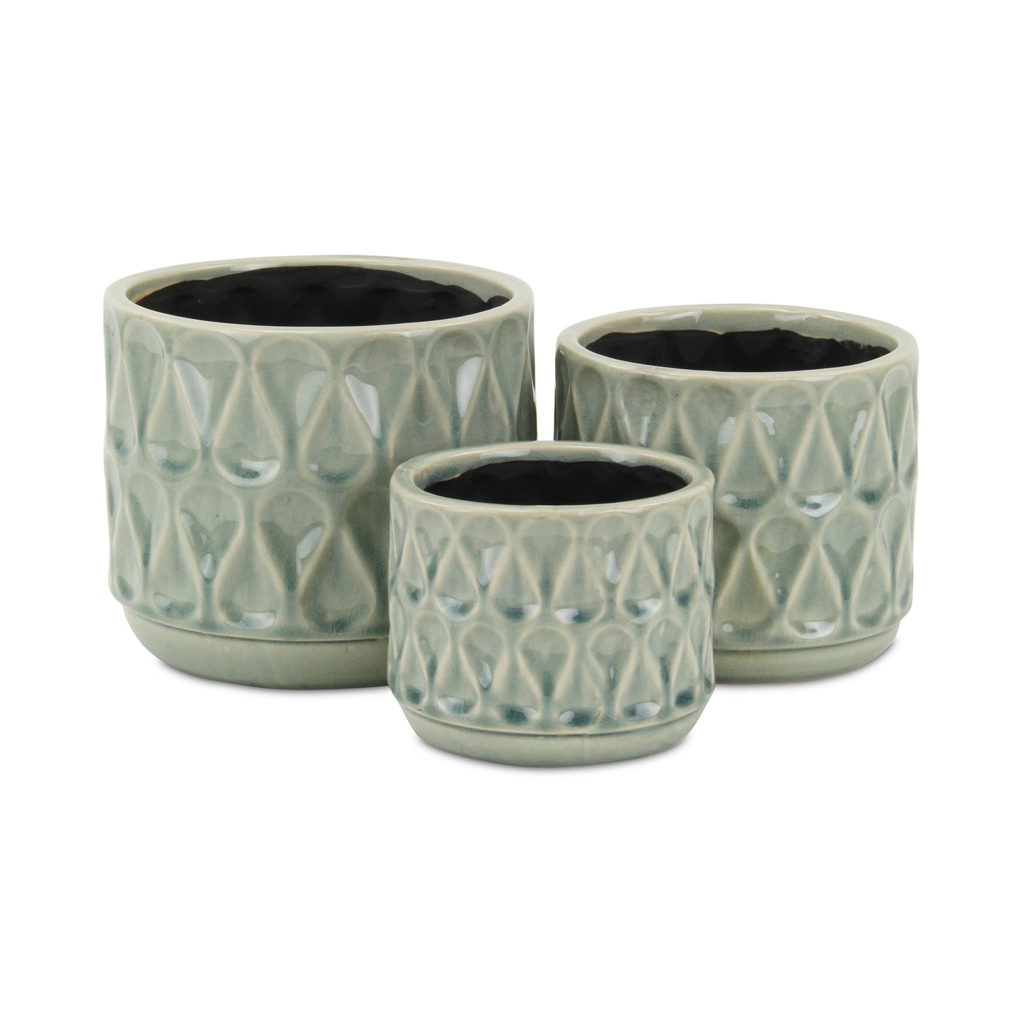 Lacrima Green Droplet Light Green Pot