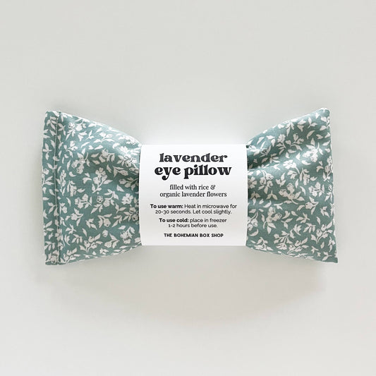 Lavender Eye Pillow - Cottage Green Floral