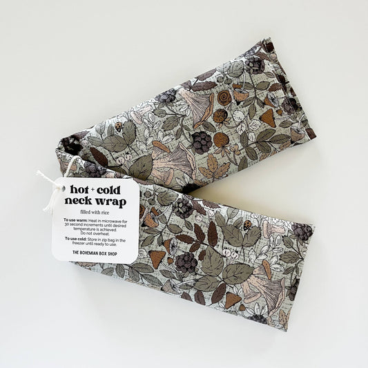 Neck Wrap - Green Multi Mushrooms