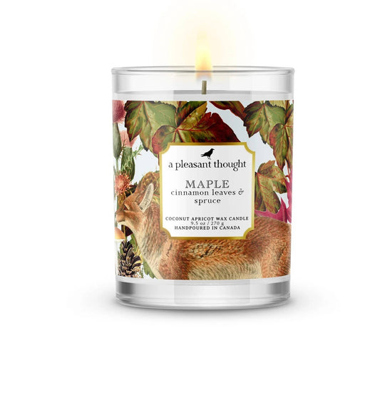 Maple Spruce & Cinnamon Leaves Candle