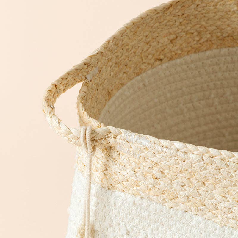 Ivory Cotton Rope Basket