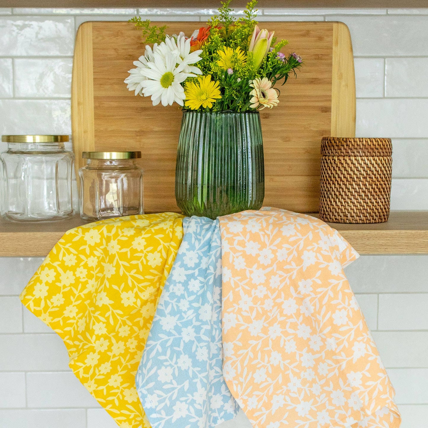 Floral Kitchen Towel Set of 3