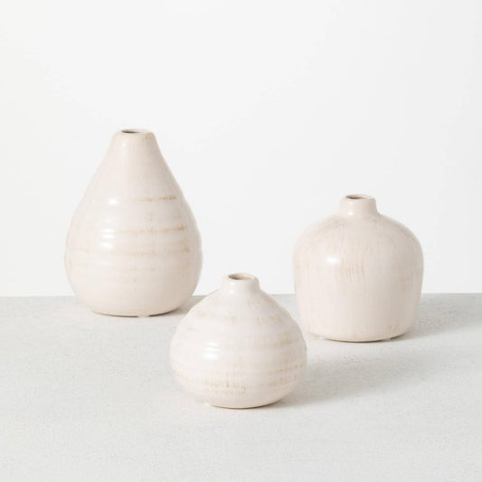 Cream Bud Vase-Small