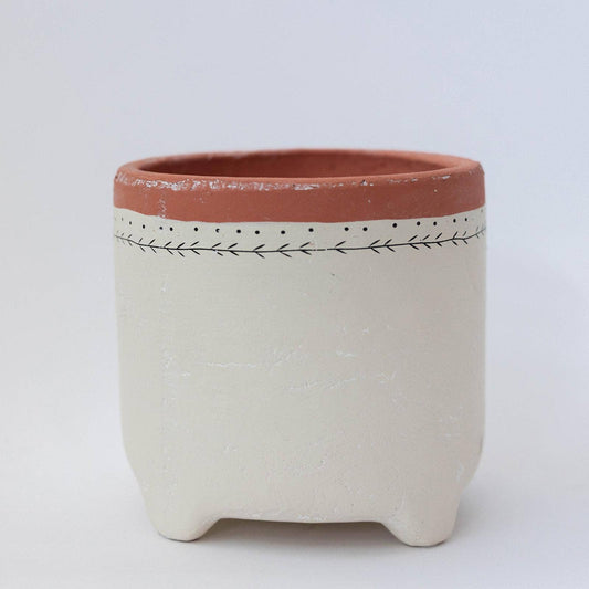 Raised Planter Coated Terracotta