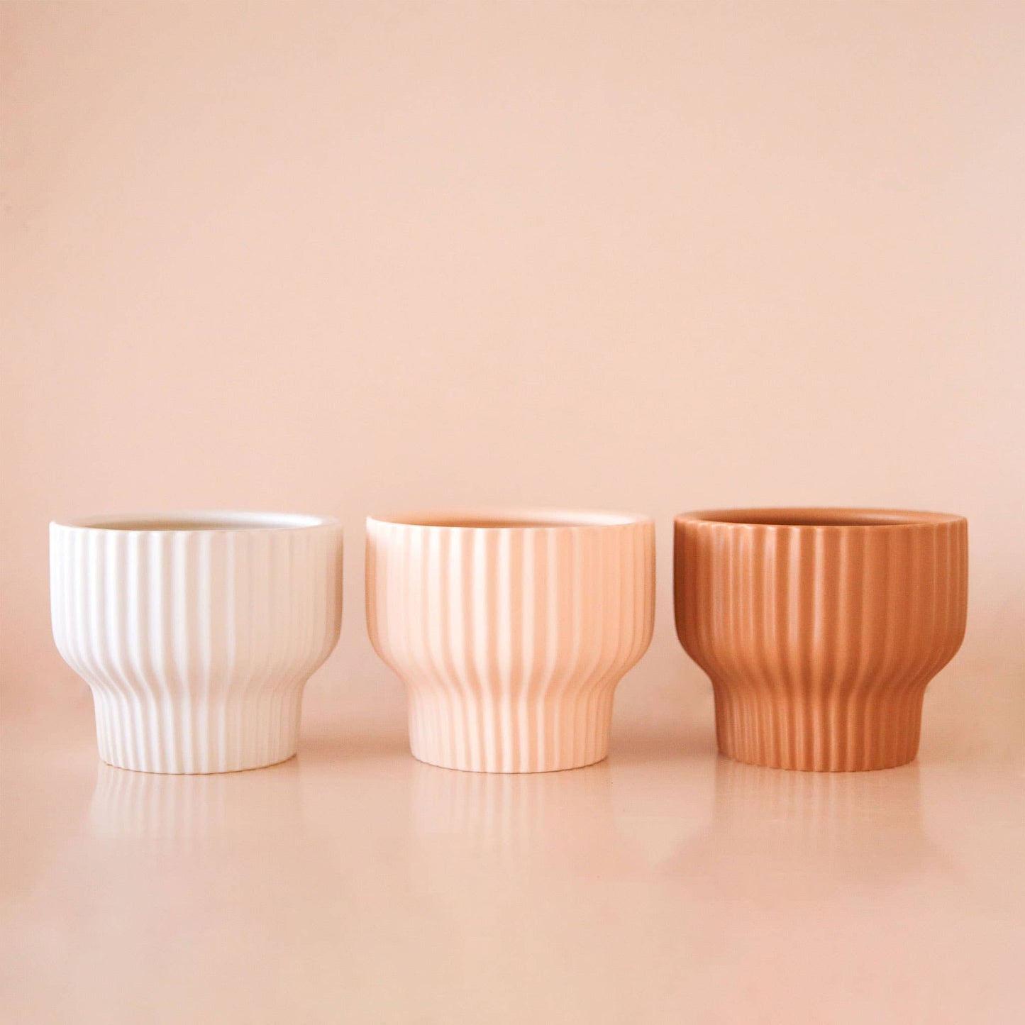 Presley Pedestal Planter Light Pink-4.5"