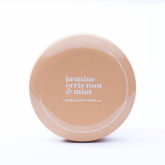 Jasmine Orris Root and Mint Candle- 14 oz
