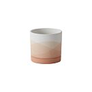 Shades of Pink Pot with Saucer-4.5"