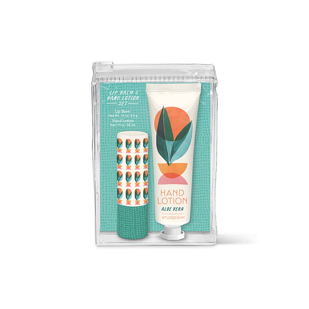 Aloe Vera Lip Balm and Lotion Set