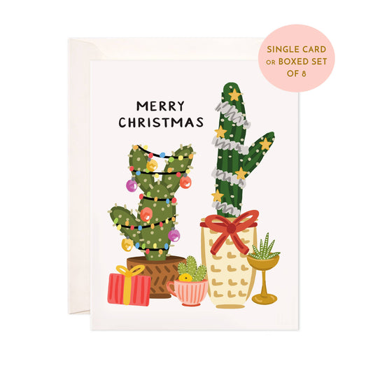 Christmas Cacti Greeting Card