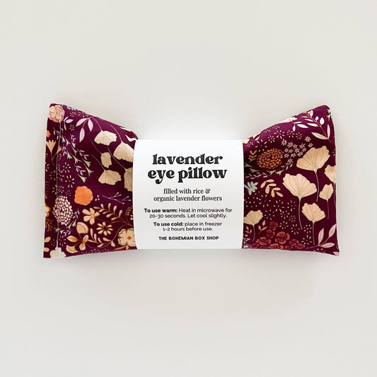 Lavender Eye Pillow - Meadow Burgundy