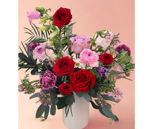 Large Mixed Vase Arrangement-Valentines's Day