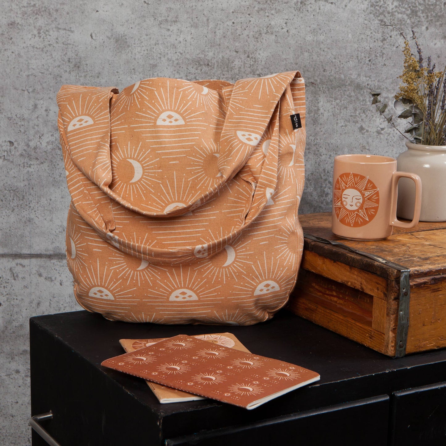 Boho Sun & Moon Tote Bag