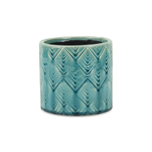 Arzati Turquoise Diamond Pot-5"