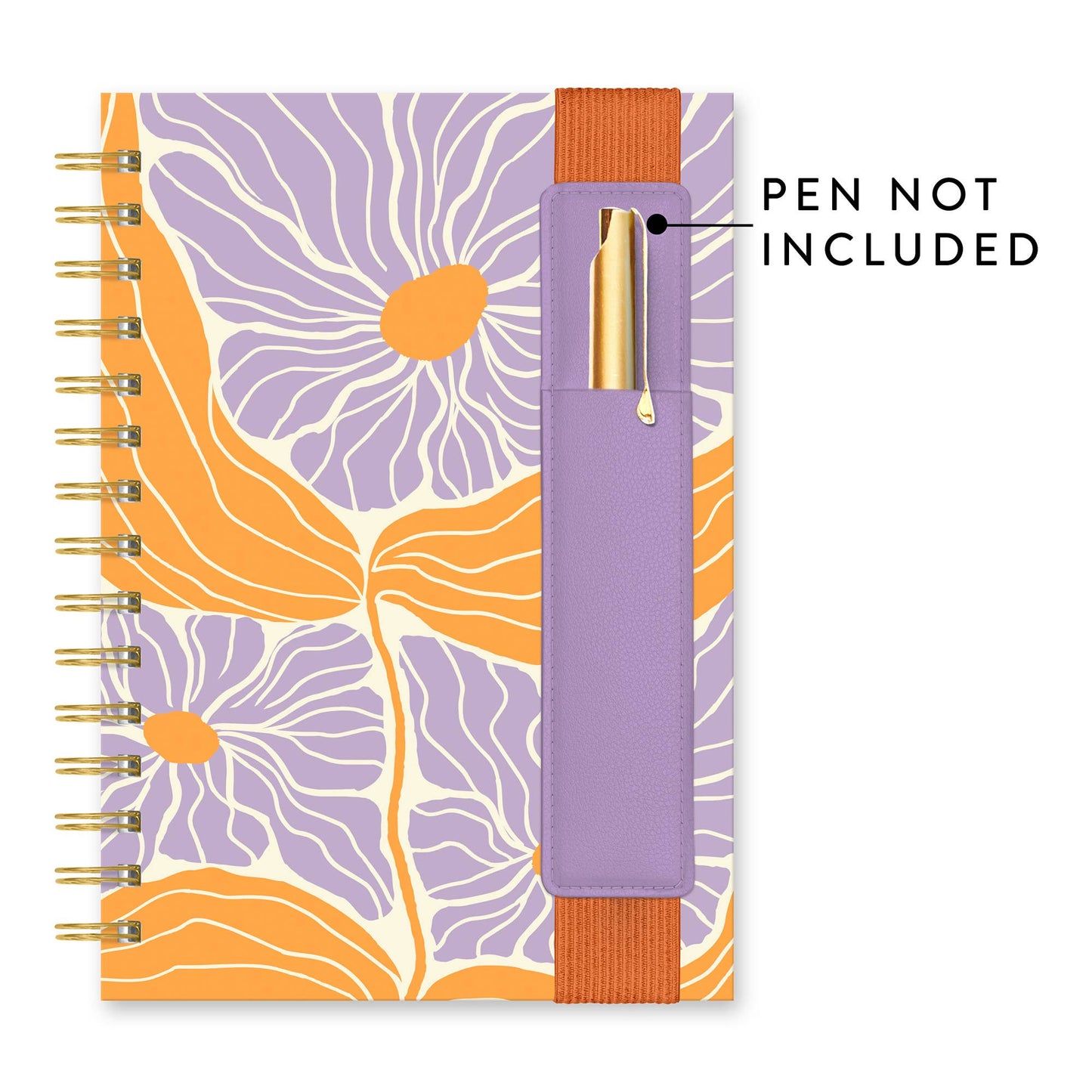 Floral Notebook with Pen Pocket