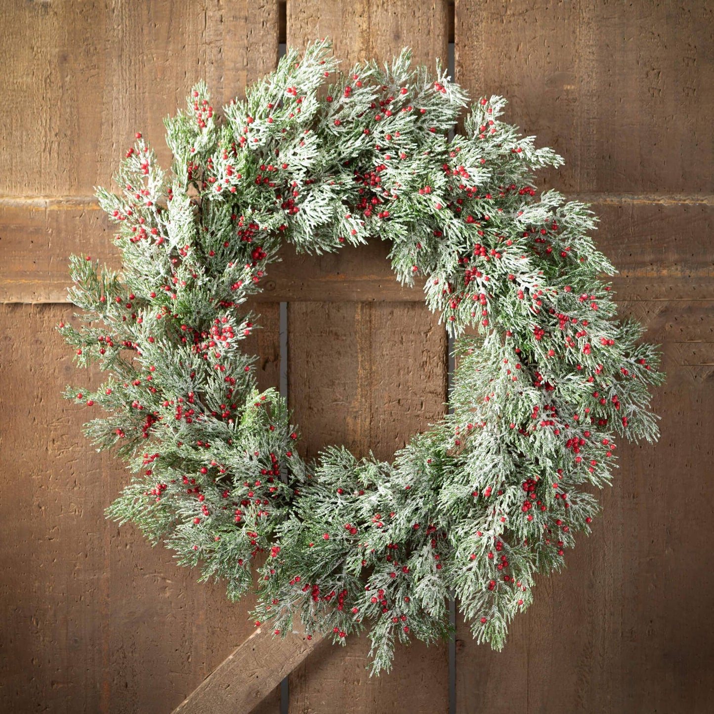 Cedar Wreath with Red Berry