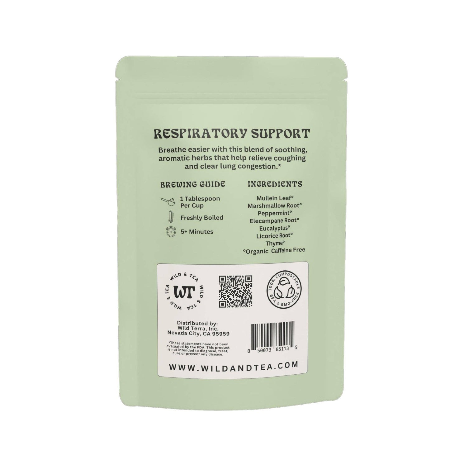 Respiratory Support Herbal Tea: 2oz