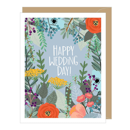 Floral Wedding Card