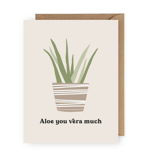 Greeting Card -Aloe you