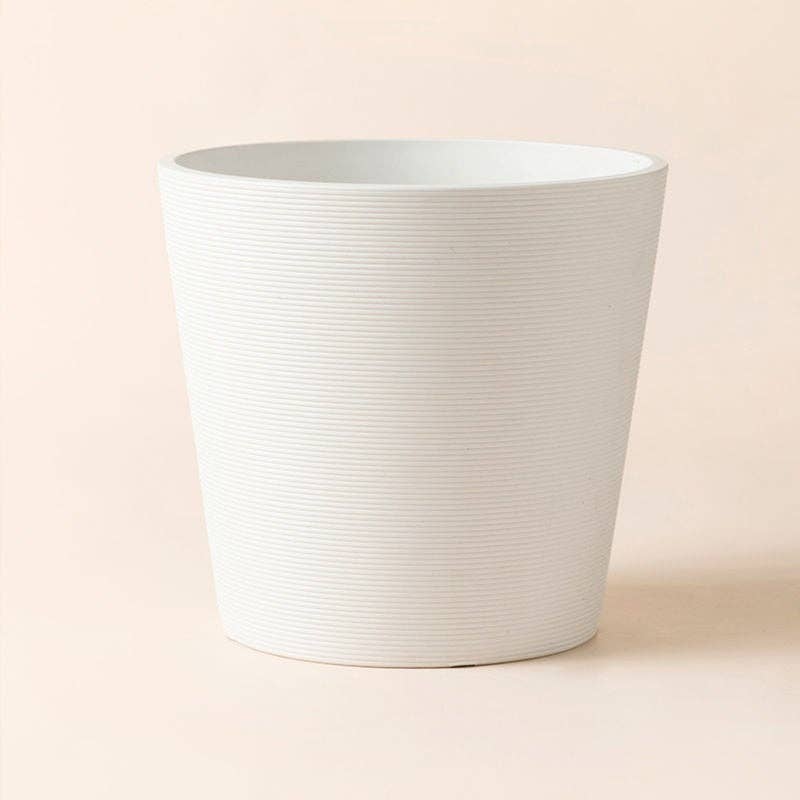 Matte White Pot - 8"